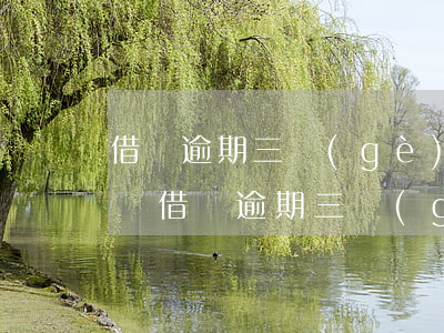 借唄逾期三個(gè)小時(shí)怎么辦(借唄逾期三個(gè)小時(shí)怎么辦)