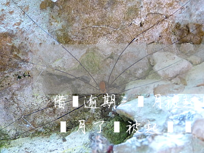 借唄逾期三個月被起訴怎么辦-借唄逾期三個月了會被起訴嗎