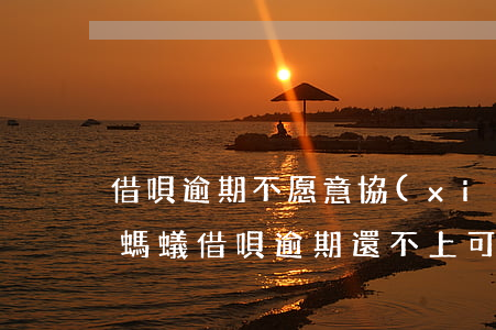 借唄逾期不愿意協(xié)商還款怎么辦(螞蟻借唄逾期還不上可以協(xié)商還款嗎)