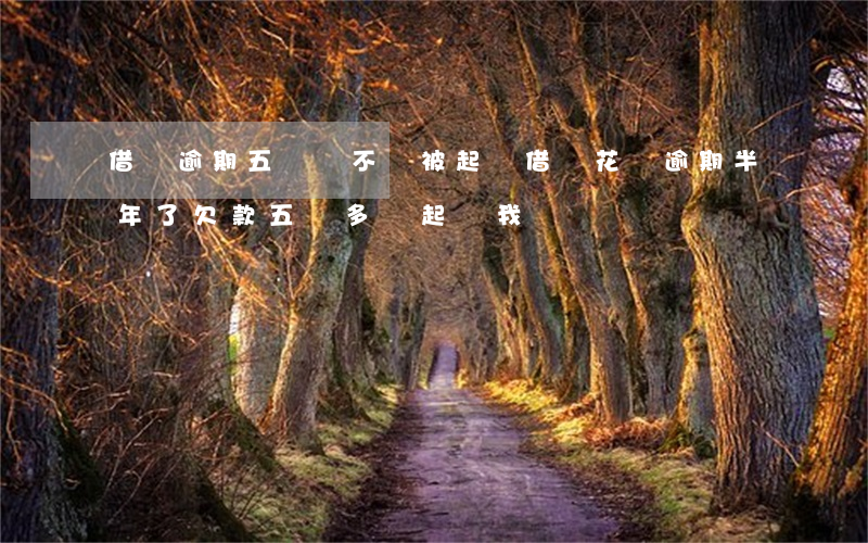 借唄逾期五萬會不會被起訴(借唄花唄逾期半年了,欠款五萬多會起訴我嗎)