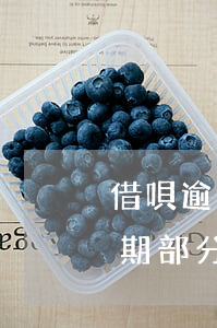借唄逾期全額還款怎么辦(借唄逾期后還了逾期部分但要求還全款怎么辦)