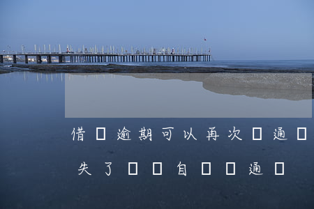 借唄逾期可以再次開通嗎(借唄逾期還完了,消失了,還會自動開通嗎)