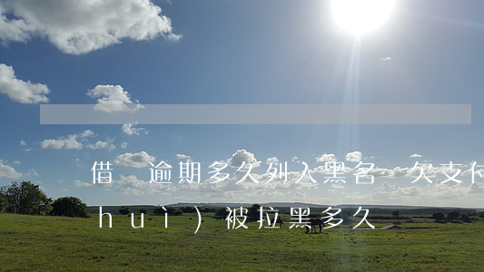 借唄逾期多久列入黑名單(欠支付寶借唄會(huì)被拉黑多久?)