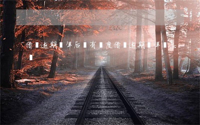 借唄逾期幾年后會有額度(借唄逾期兩年會怎樣)