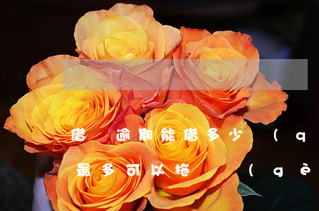 借唄逾期能借多少錢(qián)(借唄逾期最多可以拖幾個(gè)月)