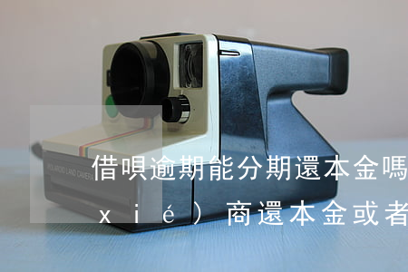 借唄逾期能分期還本金嗎(借唄逾期可以協(xié)商還本金或者分期還嗎)