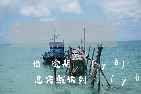 借唄逾期興業(yè)銀行發(fā)的信息(突然收到興業(yè)銀行借貸的短信)