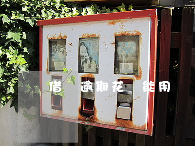 借唄逾期 花唄能用嗎
