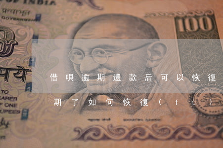 借唄逾期還款后可以恢復(fù)嗎(借唄逾期了如何恢復(fù)征信)