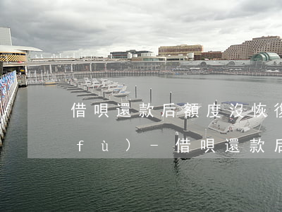 借唄還款后額度沒恢復(fù)怎么恢復(fù)-借唄還款后額度沒恢復(fù)怎么恢復(fù)呢