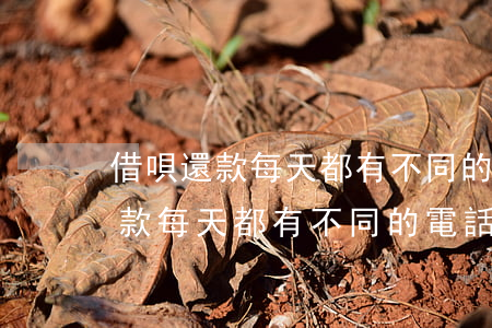 借唄還款每天都有不同的電話打來-借唄還款每天都有不同的電話打來怎么辦