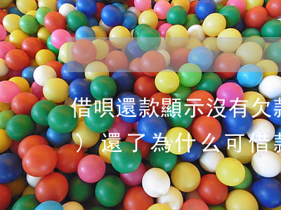 借唄還款顯示沒有欠款(借唄已經(jīng)還了為什么可借款沒有顯示)