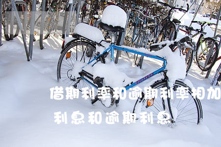 借期利率和逾期利率相加(借期內(nèi)利息和逾期利息)