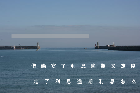 借條寫了利息逾期又定違約金行嗎-借條約定了利息,逾期利息怎么算