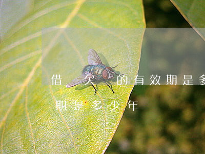 借條欠條的有效期是多少年(借錢欠條的有效期是多少年)