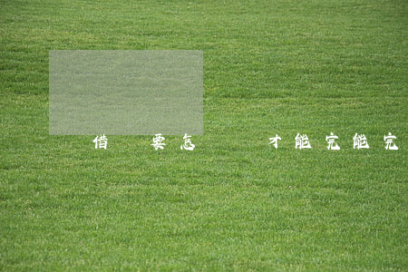 借條要怎樣寫才能完能完整(借條如何書寫)