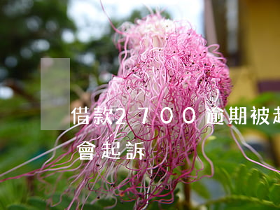 借款2700逾期被起訴(借款3000逾期會起訴)