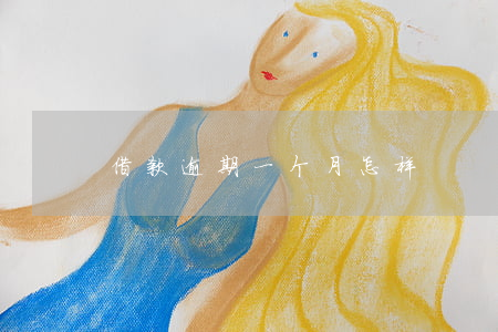 借款逾期一个月怎样