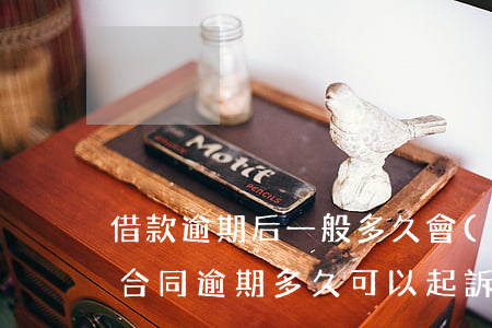 借款逾期后一般多久會(huì)起訴(借款合同逾期多久可以起訴)