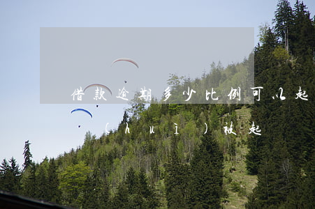 借款逾期多少比例可以起訴(借款逾期多少才會(huì)被起訴)