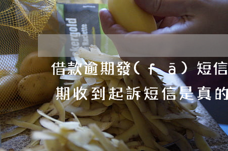 借款逾期發(fā)短信起訴單是真的嗎(逾期收到起訴短信是真的么)