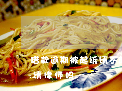 借款逾期被起诉请不起律师(起诉欠款可以不请律师吗)