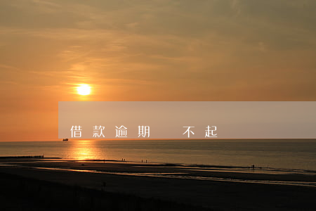 借款逾期還不起