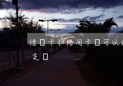 借記卡和信用卡誰可以透支(借記卡也可以透支嗎)