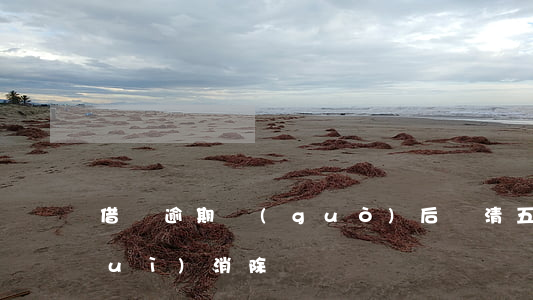借貝逾期過(guò)后還清五年后會(huì)消除嗎