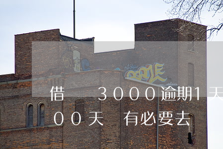 借貸寶3000逾期1天(借貸寶逾期了1000天,還有必要去還嗎)