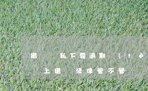 借貸寶私下要逾期費(fèi)違法嗎(借貸寶上借錢法律管不管)