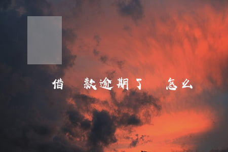 借貸款逾期了會怎么樣(貸款逾期還能貸款嗎?)