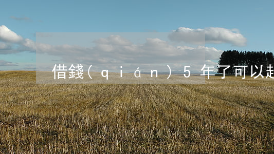 借錢(qián)5年了可以起訴嗎