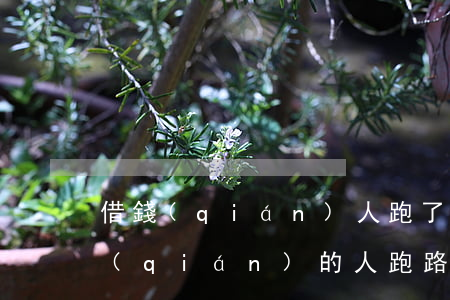 借錢(qián)人跑了法院怎么判-借錢(qián)的人跑路了可以起訴嗎