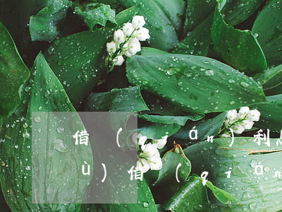 借錢(qián)利息多少受法律保護(hù)(借錢(qián)利息多少受法律保護(hù))