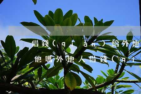 借錢(qián)給外地人可以在本地起訴他嗎(外地人借錢(qián)不還在哪里起訴)