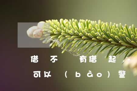 借錢不還沒有借條起訴-借錢不還沒有借條可以報(bào)警處理嗎