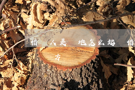 借錢人是異地怎么起訴(借錢人是異地怎么起訴對方)