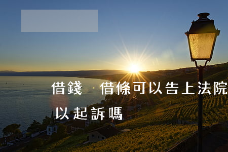 借錢沒借條可以告上法院嗎(借錢只有借條可以起訴嗎)