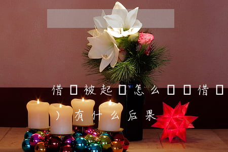 借錢被起訴怎么處罰 借錢被起訴會(huì)有什么后果