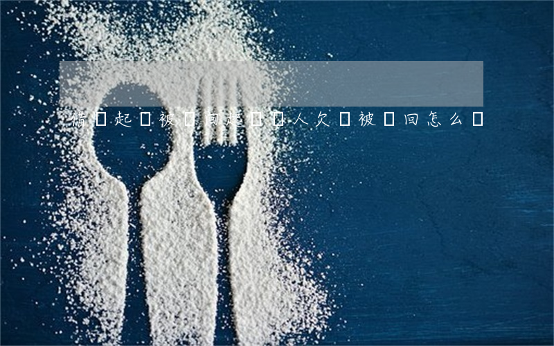 借錢起訴被駁回(起訴別人欠錢被駁回怎么辦)