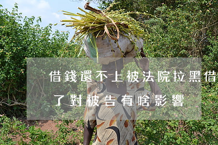 借錢還不上被法院拉黑(借錢不還拉入黑名單了對被告有啥影響)