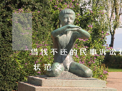 借钱不还的民事诉讼状怎么写(借钱不还诉讼状范文)