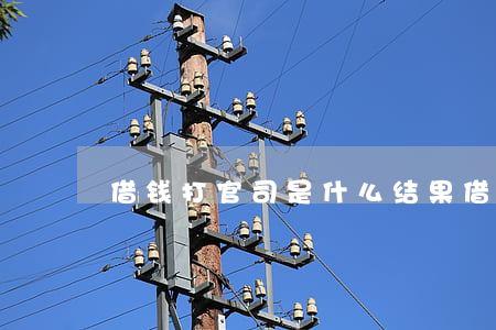 借钱打官司是什么结果(借钱打官司怎么打)