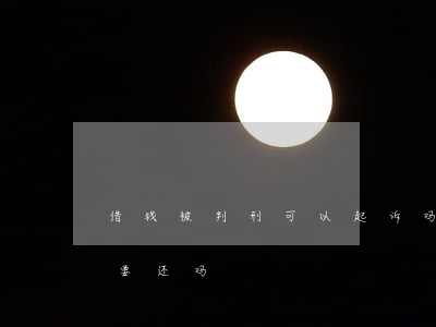 借钱被判刑可以起诉吗(借钱的人判刑了钱需要还吗)