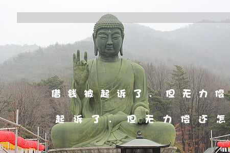 借钱被起诉了.但无力偿还怎么办-借钱被起诉了.但无力偿还怎么办?会被冻结微信支付宝吗