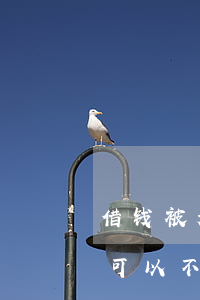 借钱被起诉了可以不去报案吗(借钱被起诉了可以不去报案吗)