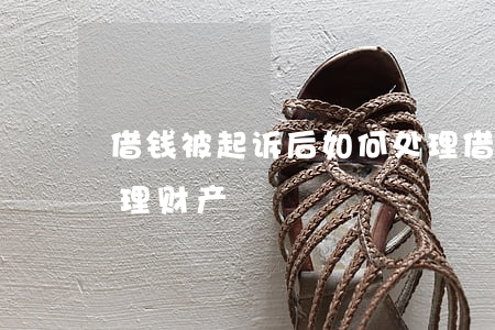 借钱被起诉后如何处理 借钱被起诉后如何处理财产