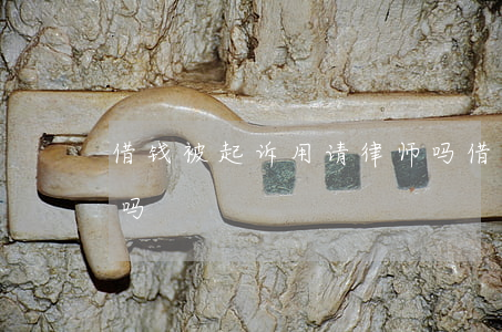 借钱被起诉用请律师吗(借钱被起诉用请律师吗)