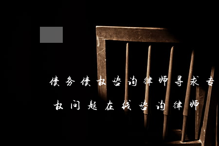 债务债权咨询律师，寻求专业法律援助：债务债权问题在线咨询律师